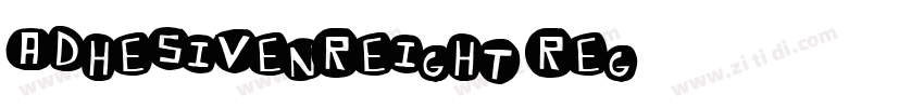 AdhesiveNrEight Reg字体转换